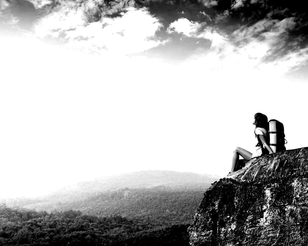 Девушка турист обои