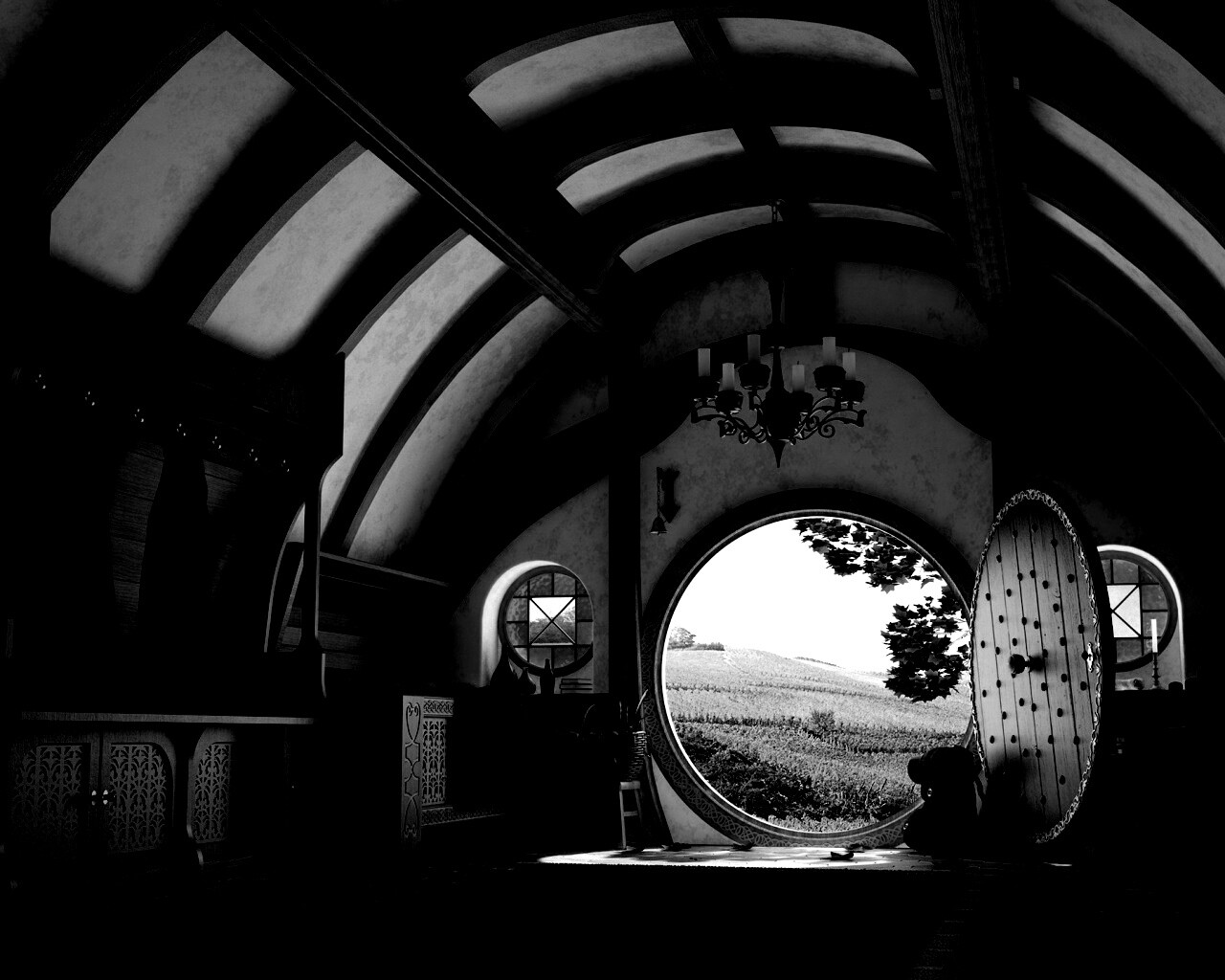 Дом хоббитов обои