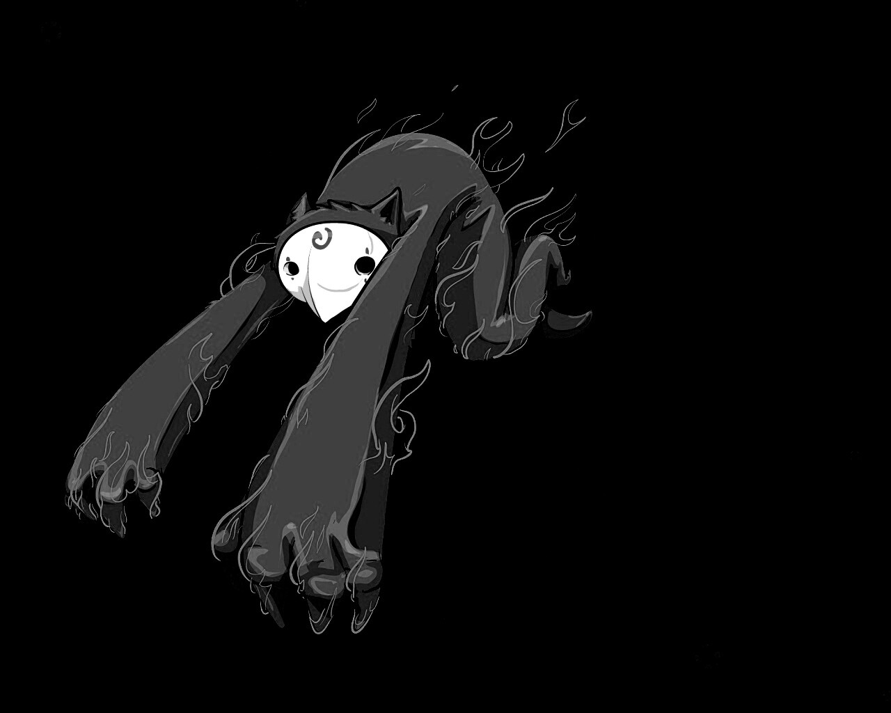 Огненный монстр обои