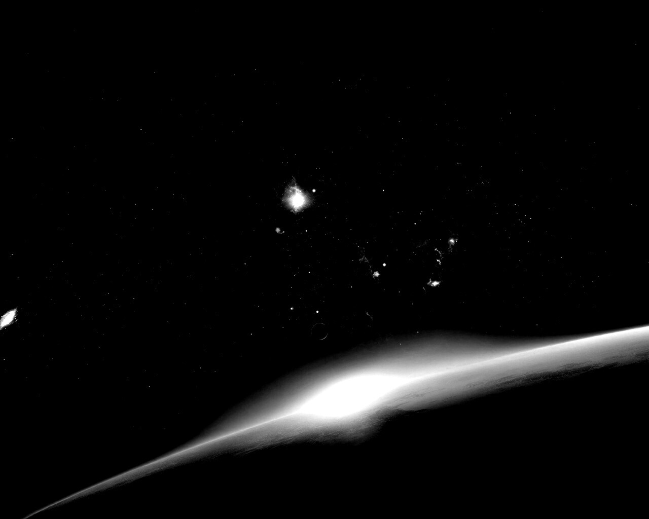 Восход в космосе обои