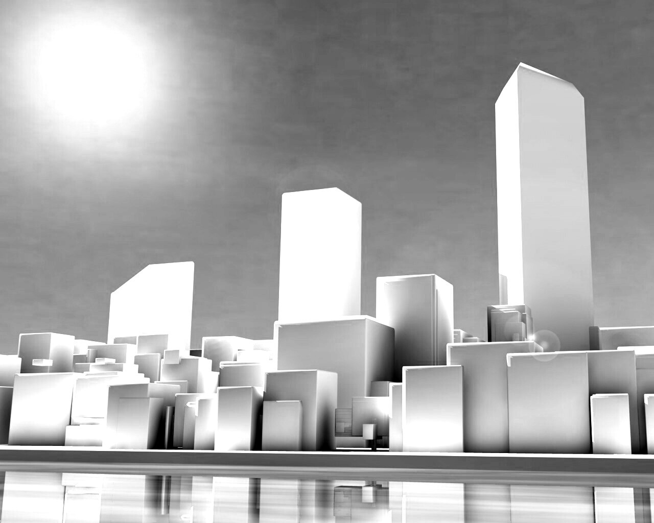 Картонный город обои