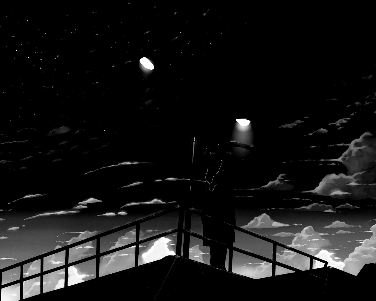 Под фонарем обои