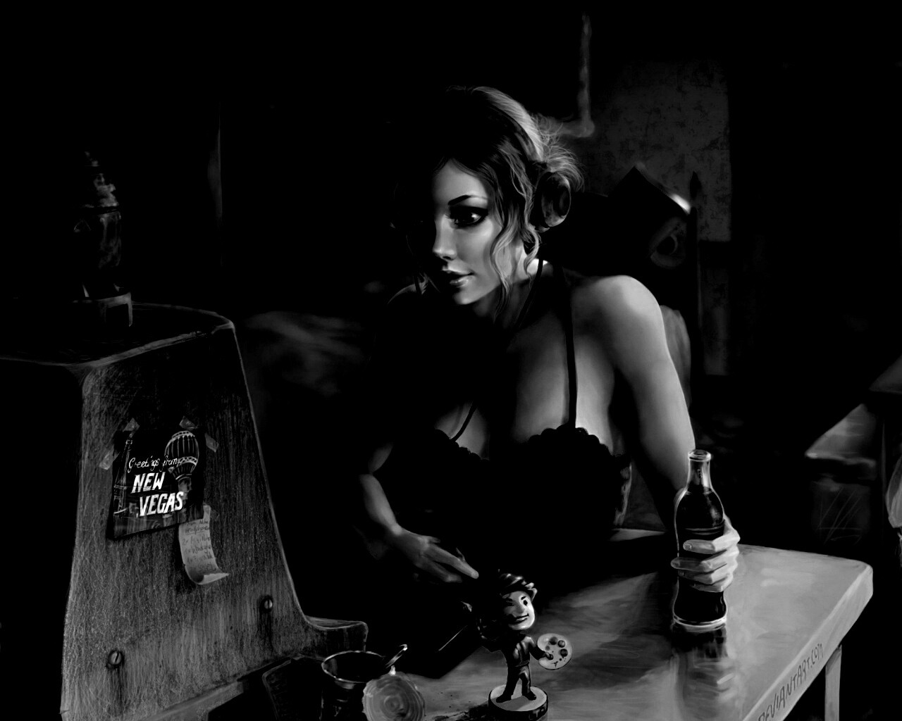 Девушка Одинокий странник обои