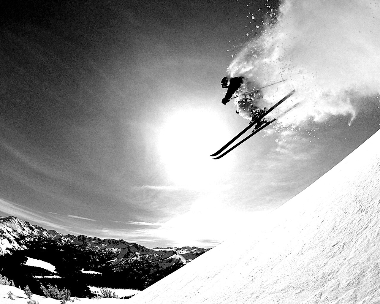 Горнолыжник обои