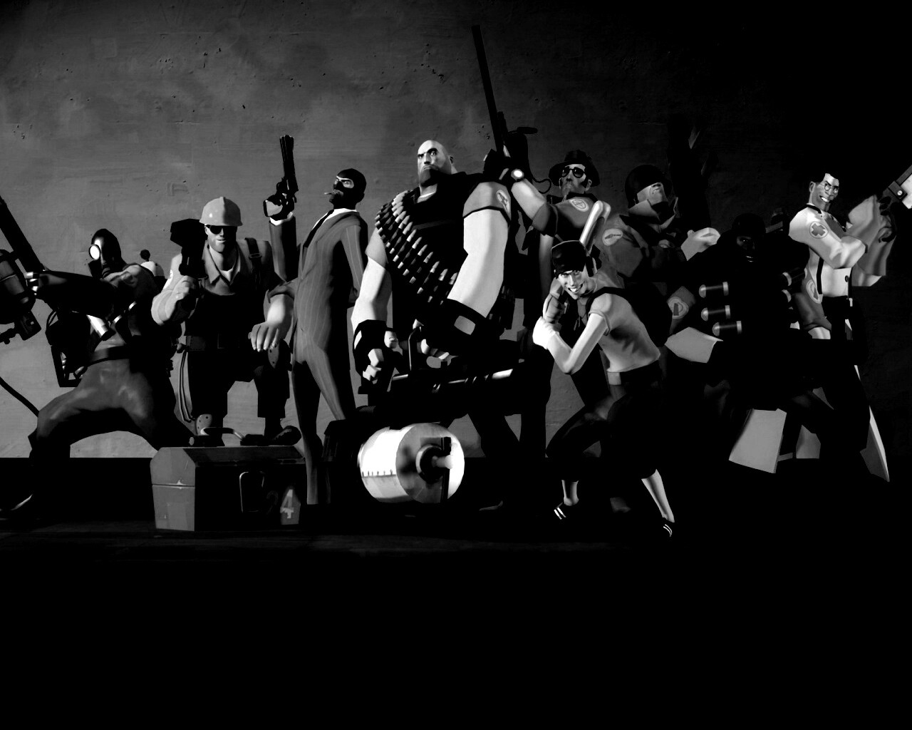 Герои игры Team Fortress 2 обои
