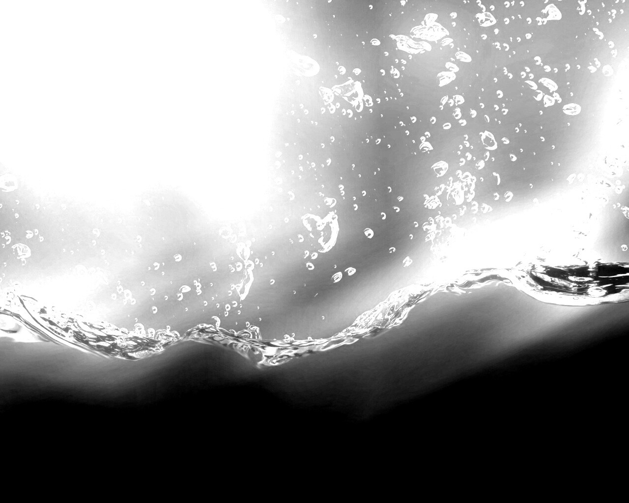 Пузырьки в воде обои