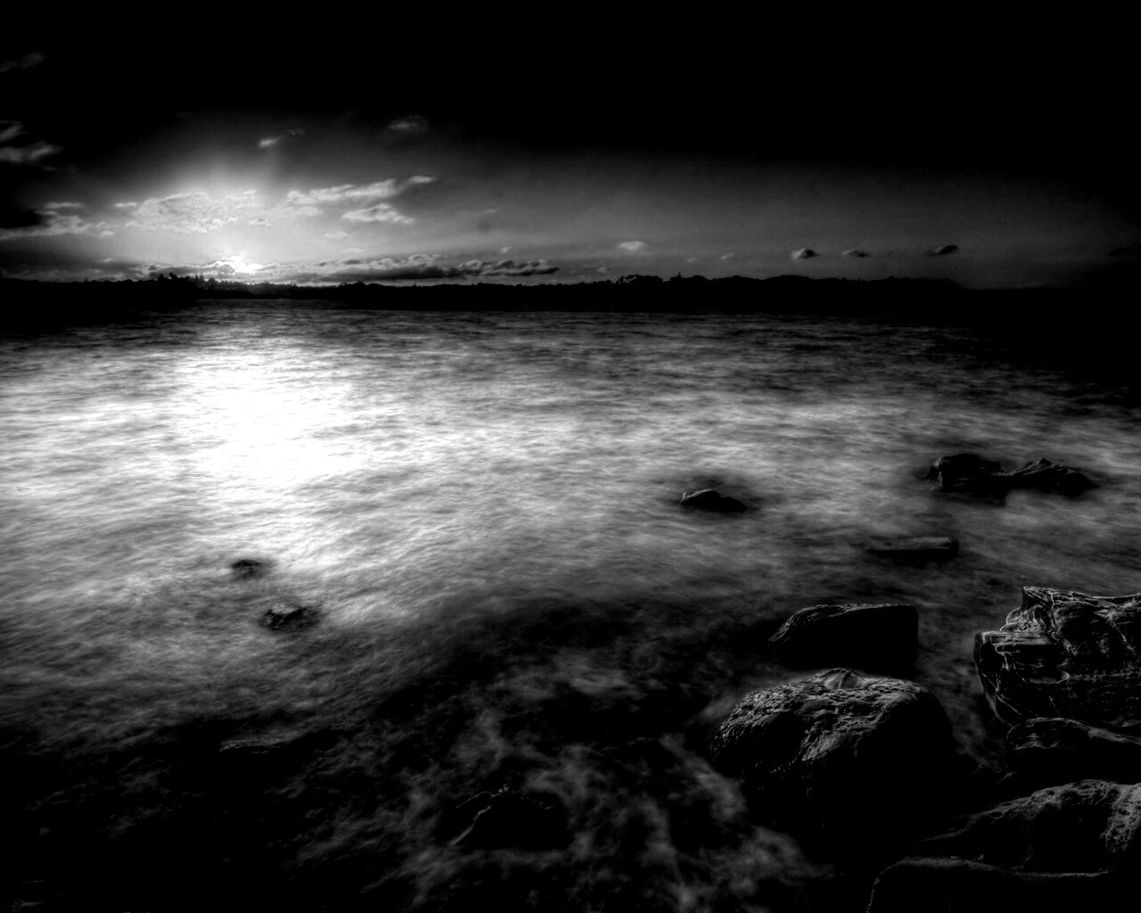 Белое озеро обои