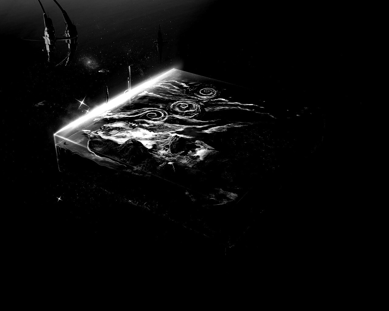 Плоский мир из Homeworld обои