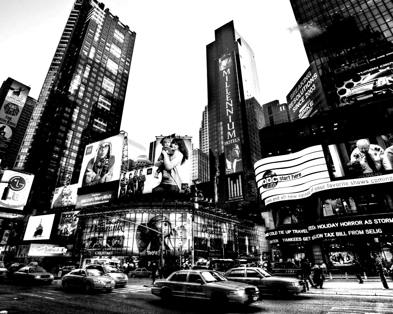 Улицы Нью-Йорка обои