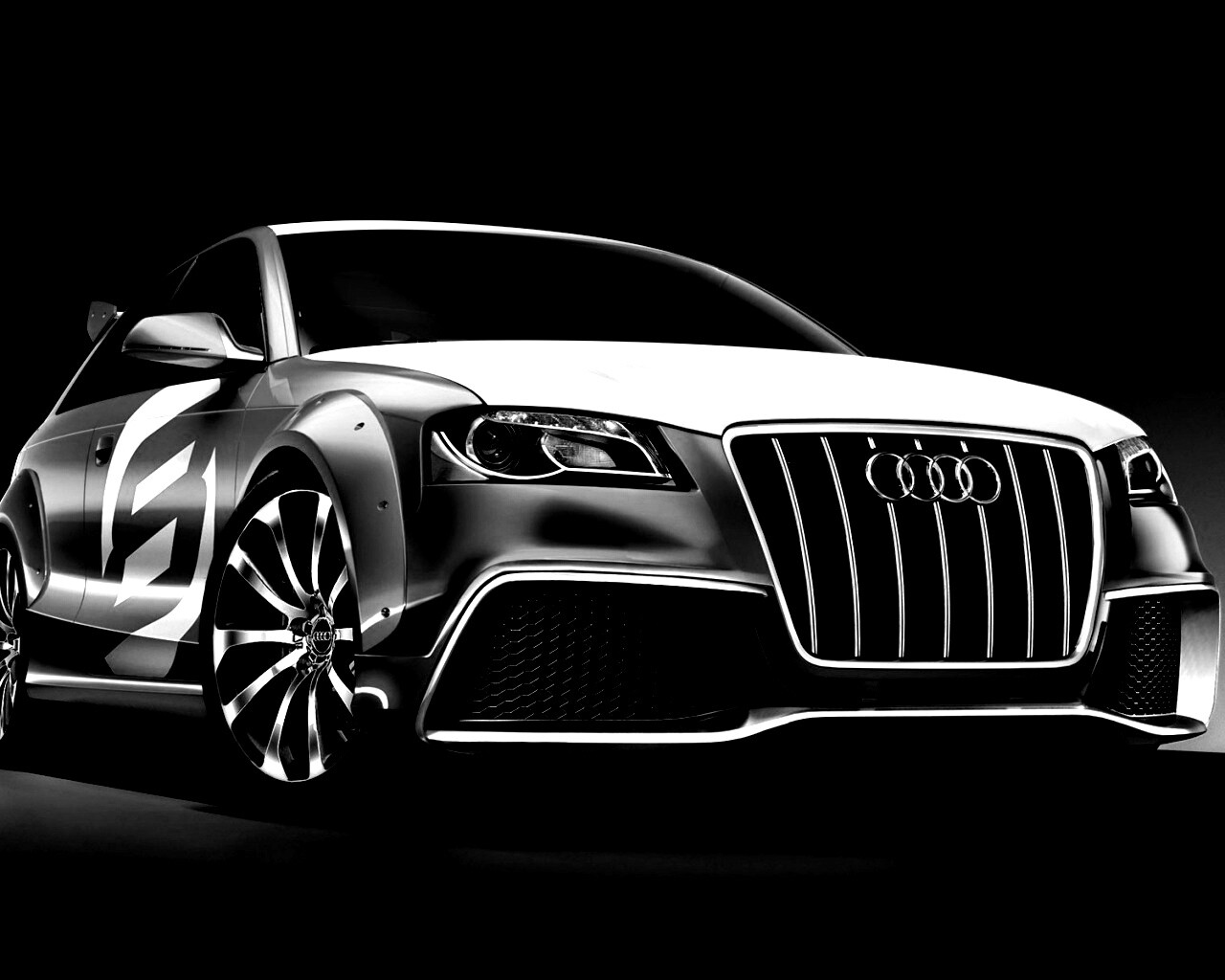 Красный Ауди обои