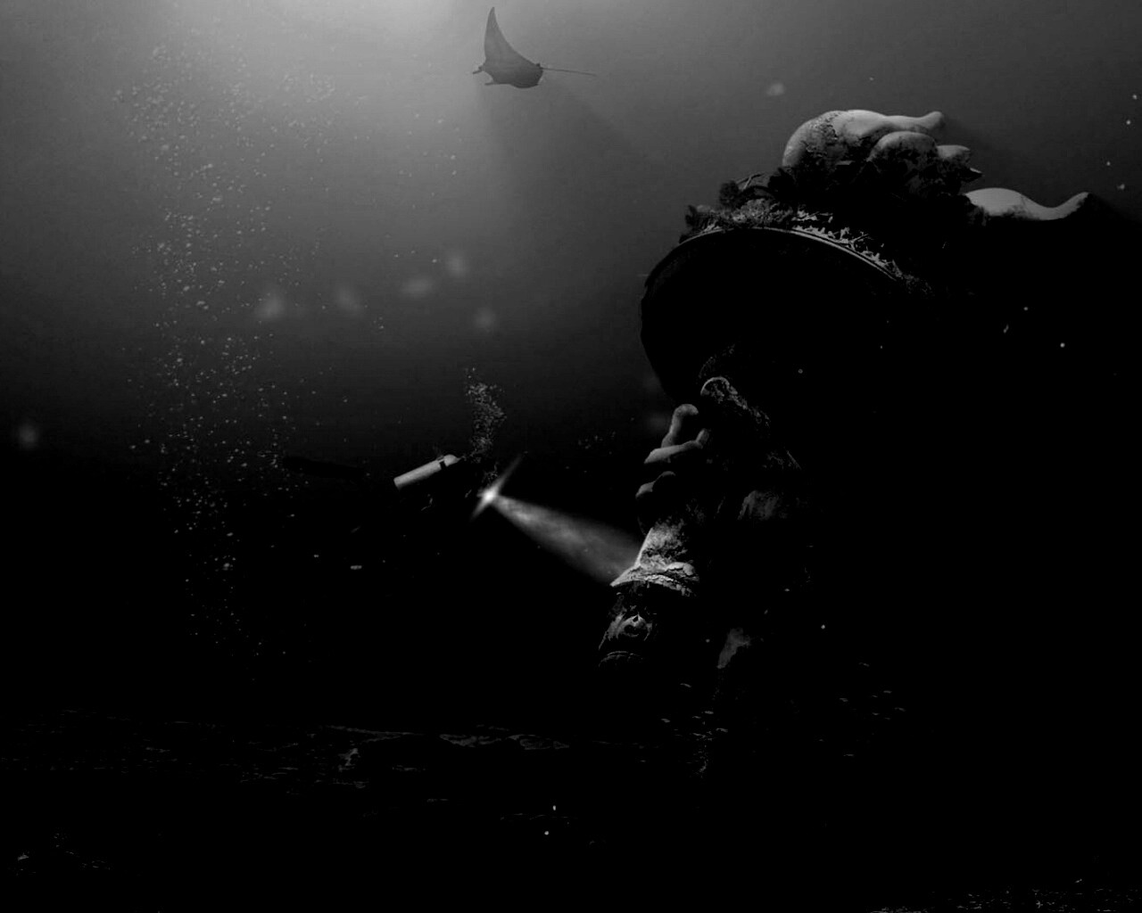 Затопленный Нью-Йорк обои