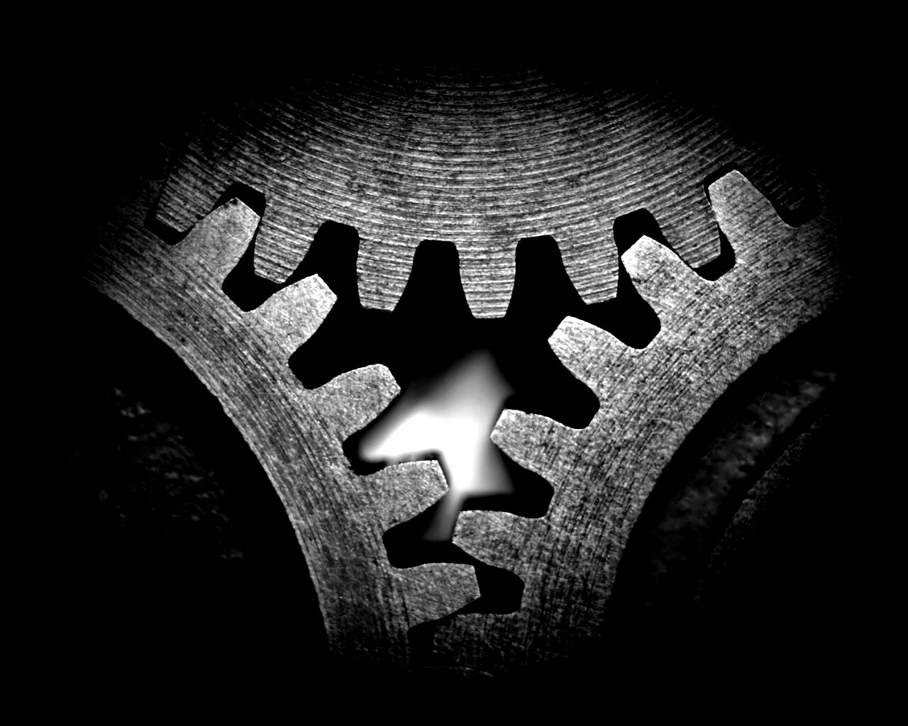 Три сцепленных шестерни обои