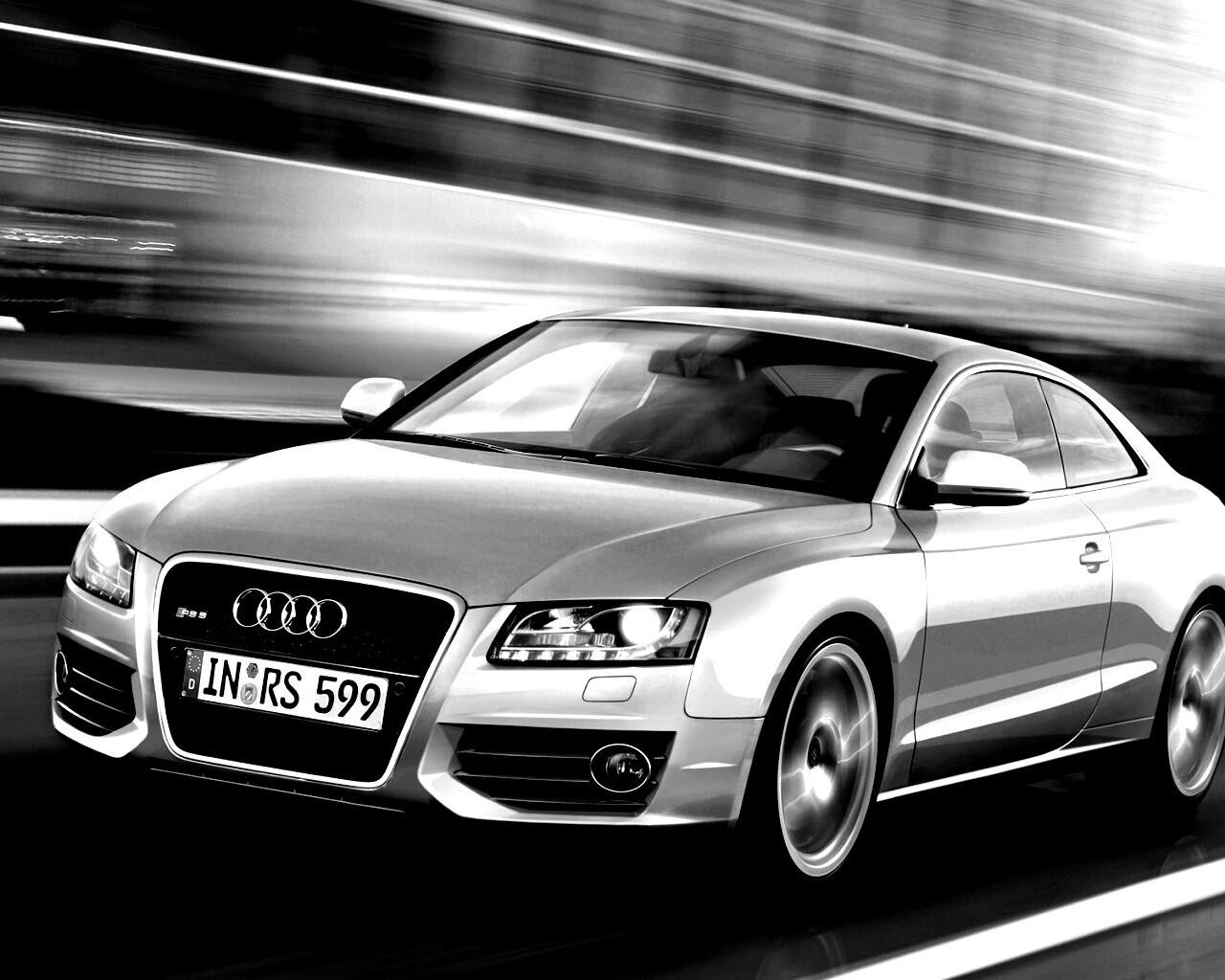 Ауди на скорости обои