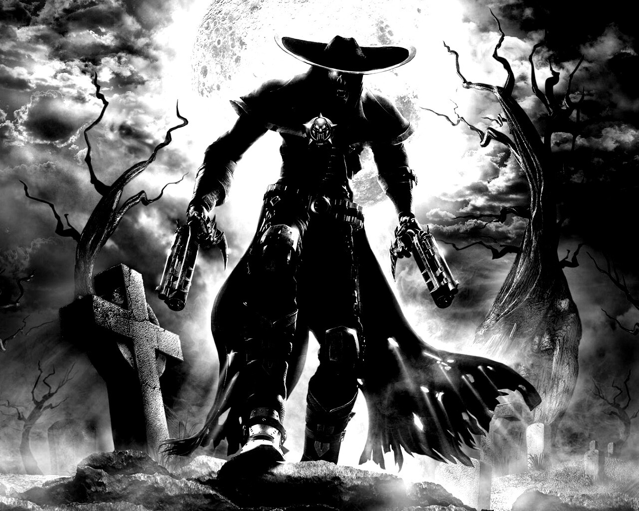 Мертвец с пистолетами обои