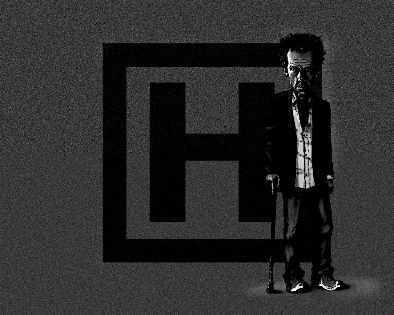 Шарж на доктора Хауса обои