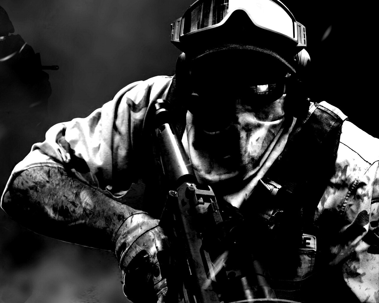 Боец в маске обои