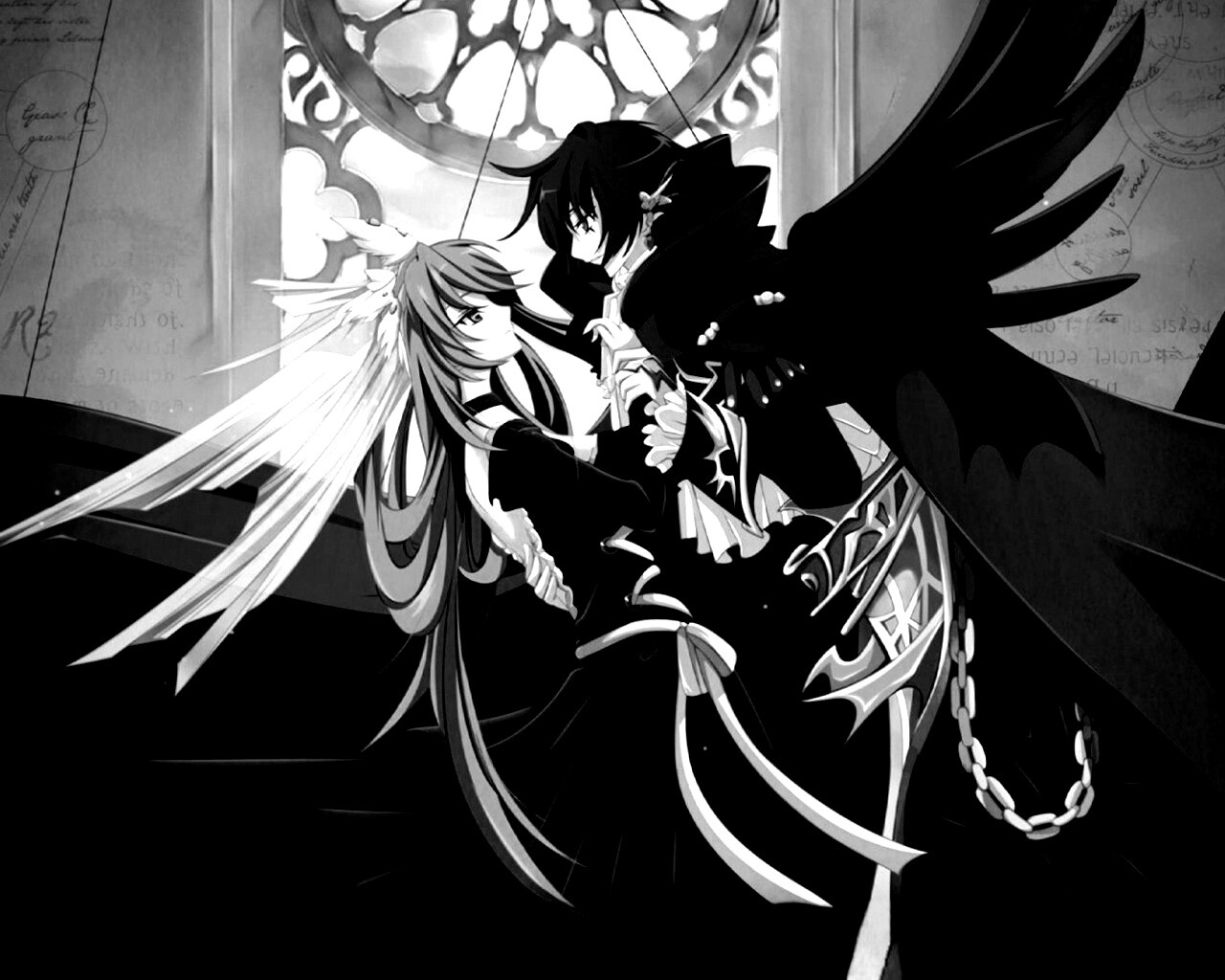 Танец под витражом обои