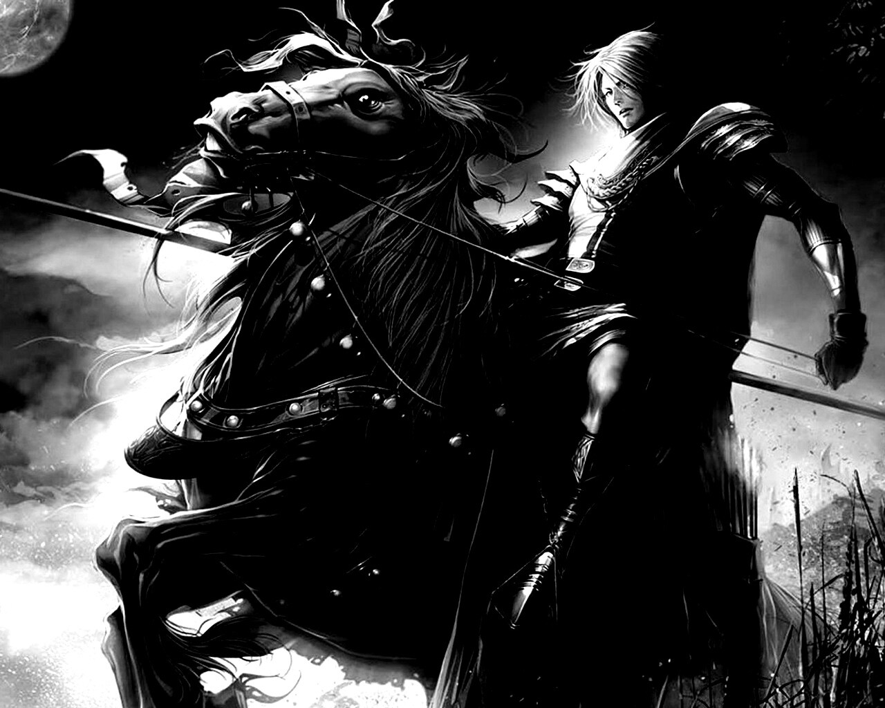 Рыцарь с копьем обои