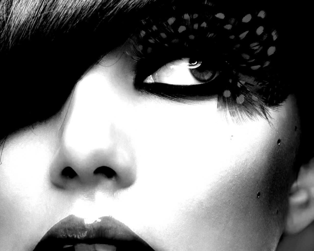 Макияж крупным планом обои