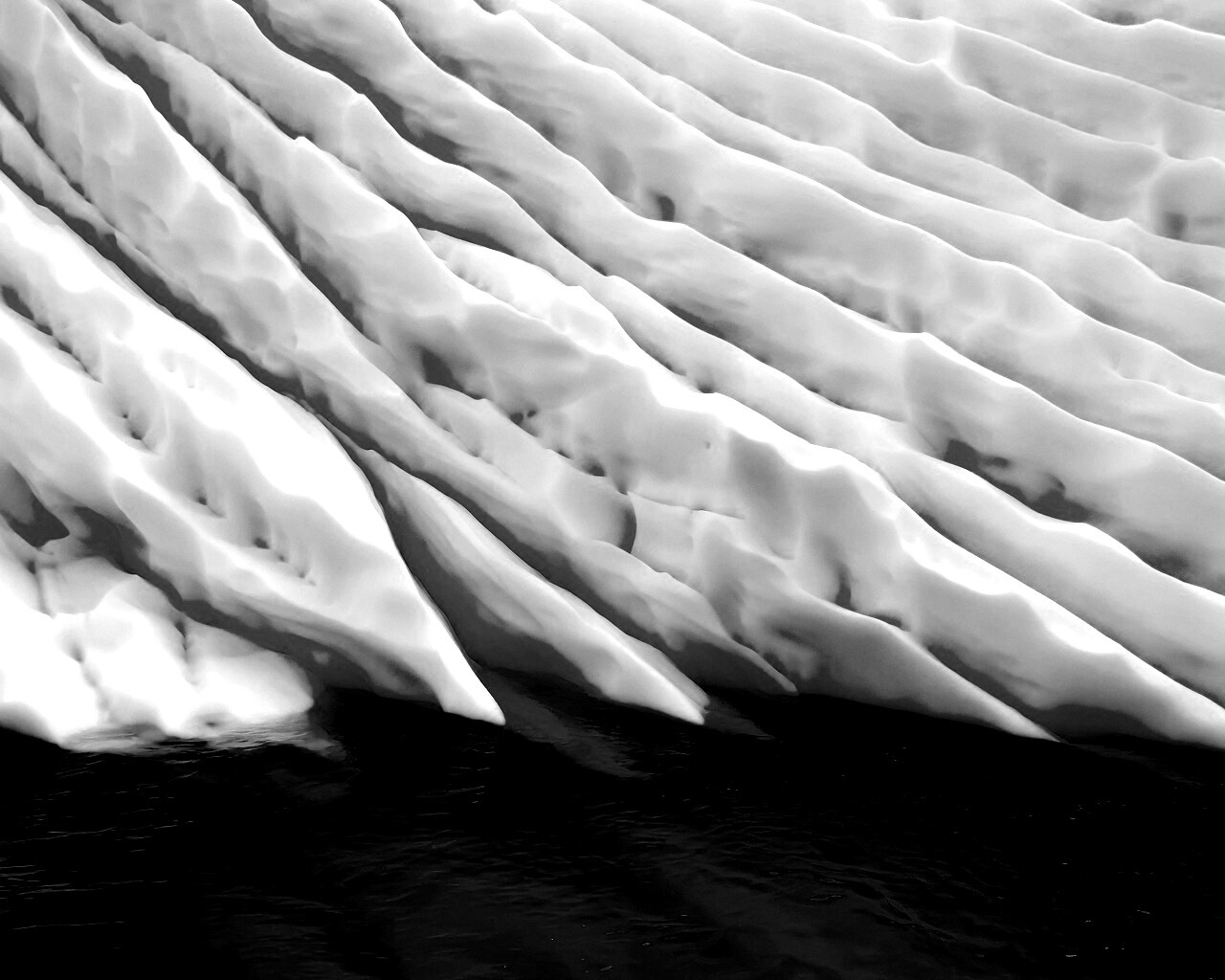 Борозды во льду обои