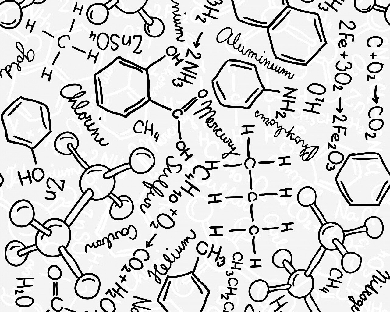 Химические формулы обои