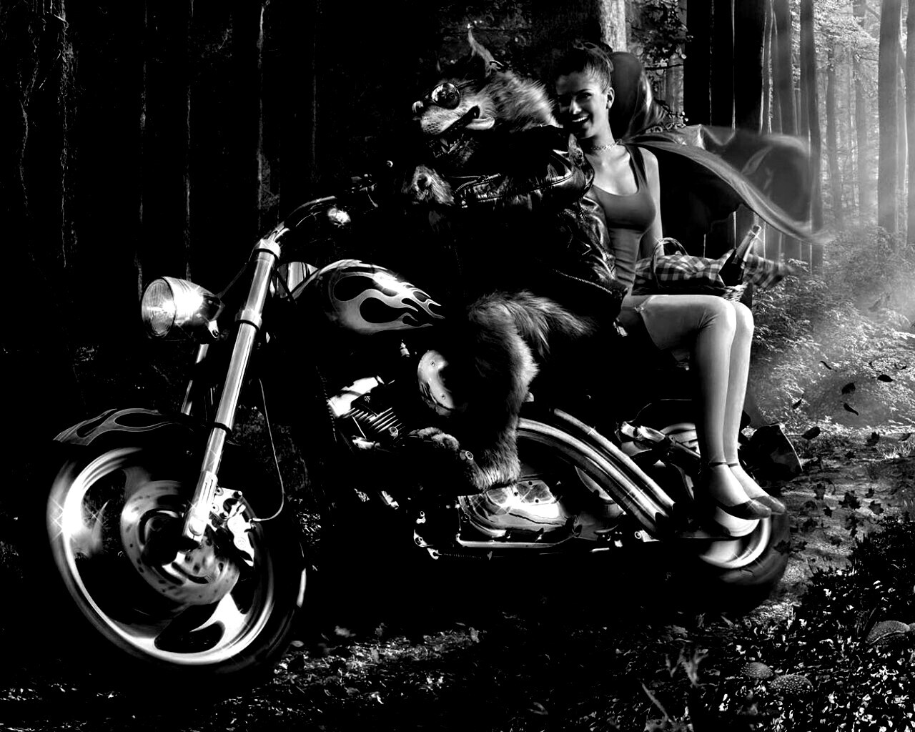 Красная шапочка по новому обои