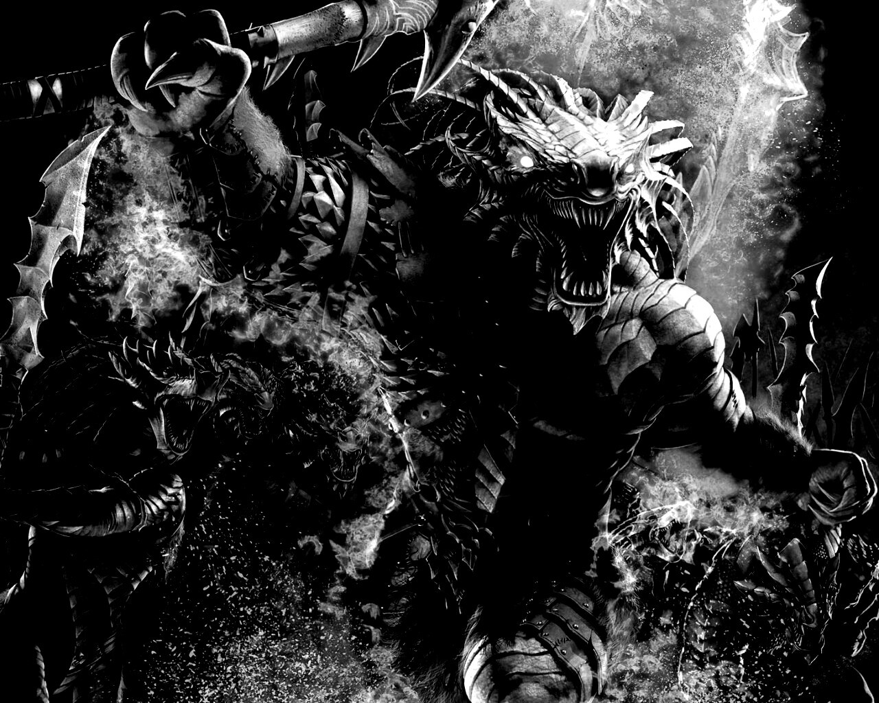 Dragonborn Barbarian обои