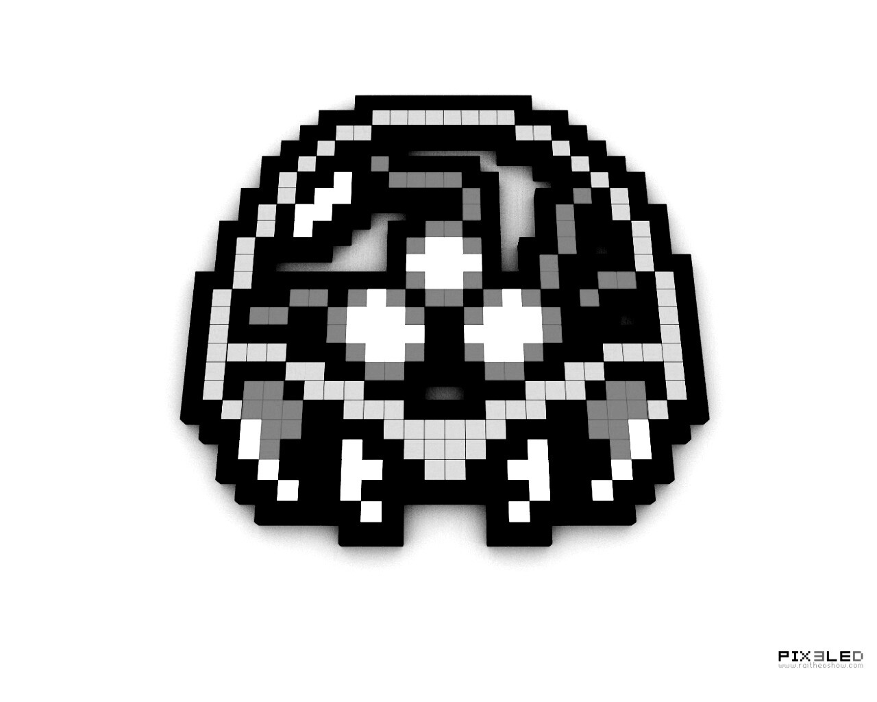 Пиксельная голова обои
