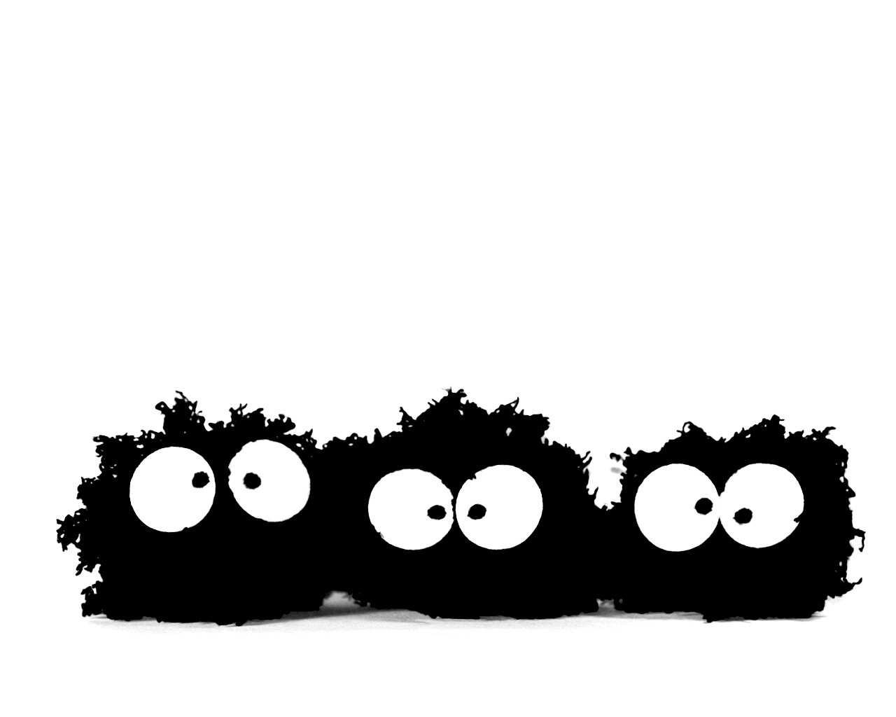 Кляксы с глазами обои