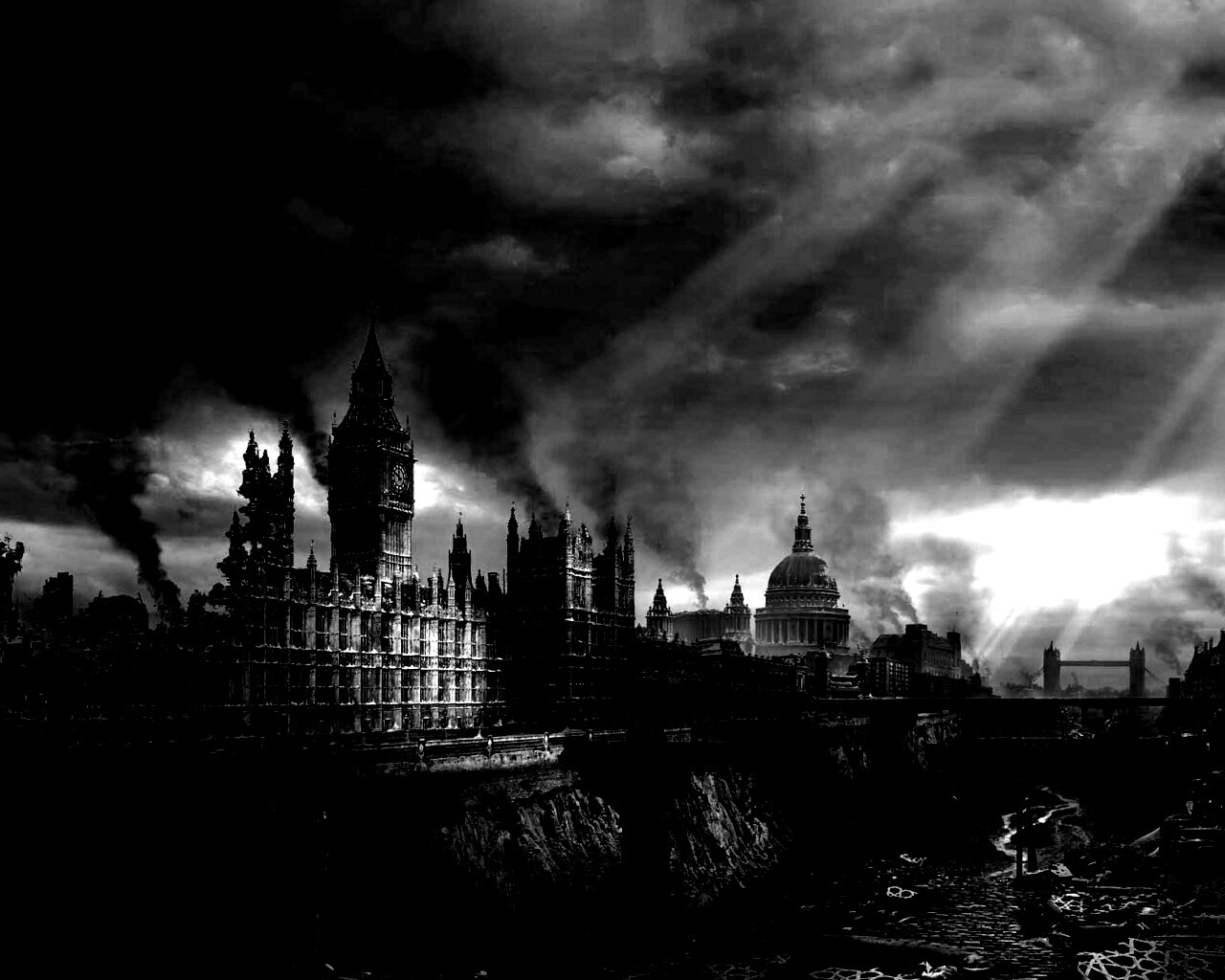 Руины Лондона обои