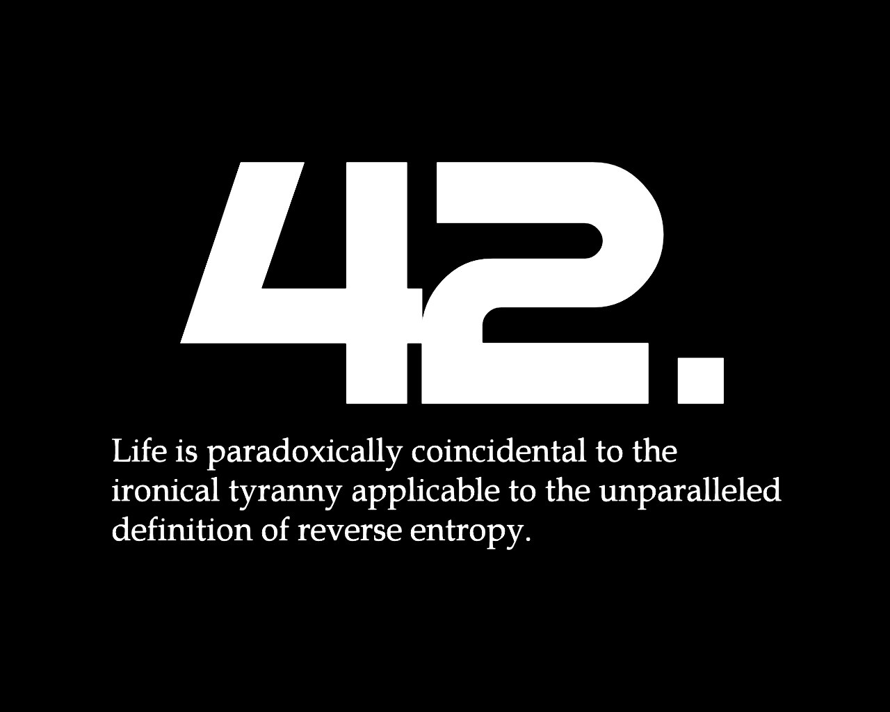 Ответ жизни, вселенной и вообще обои