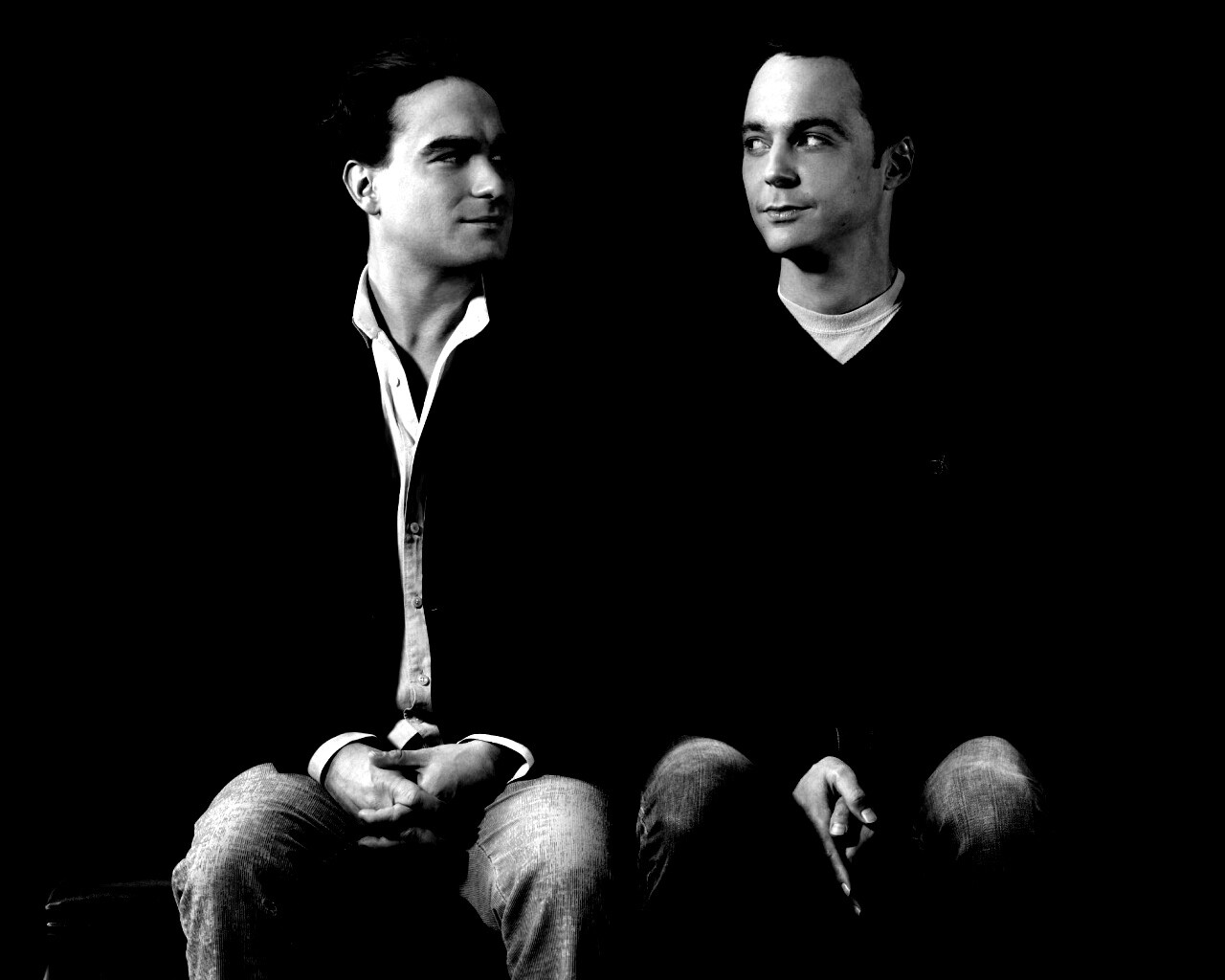 Шелдон Купер и Леонард Хофстедер обои