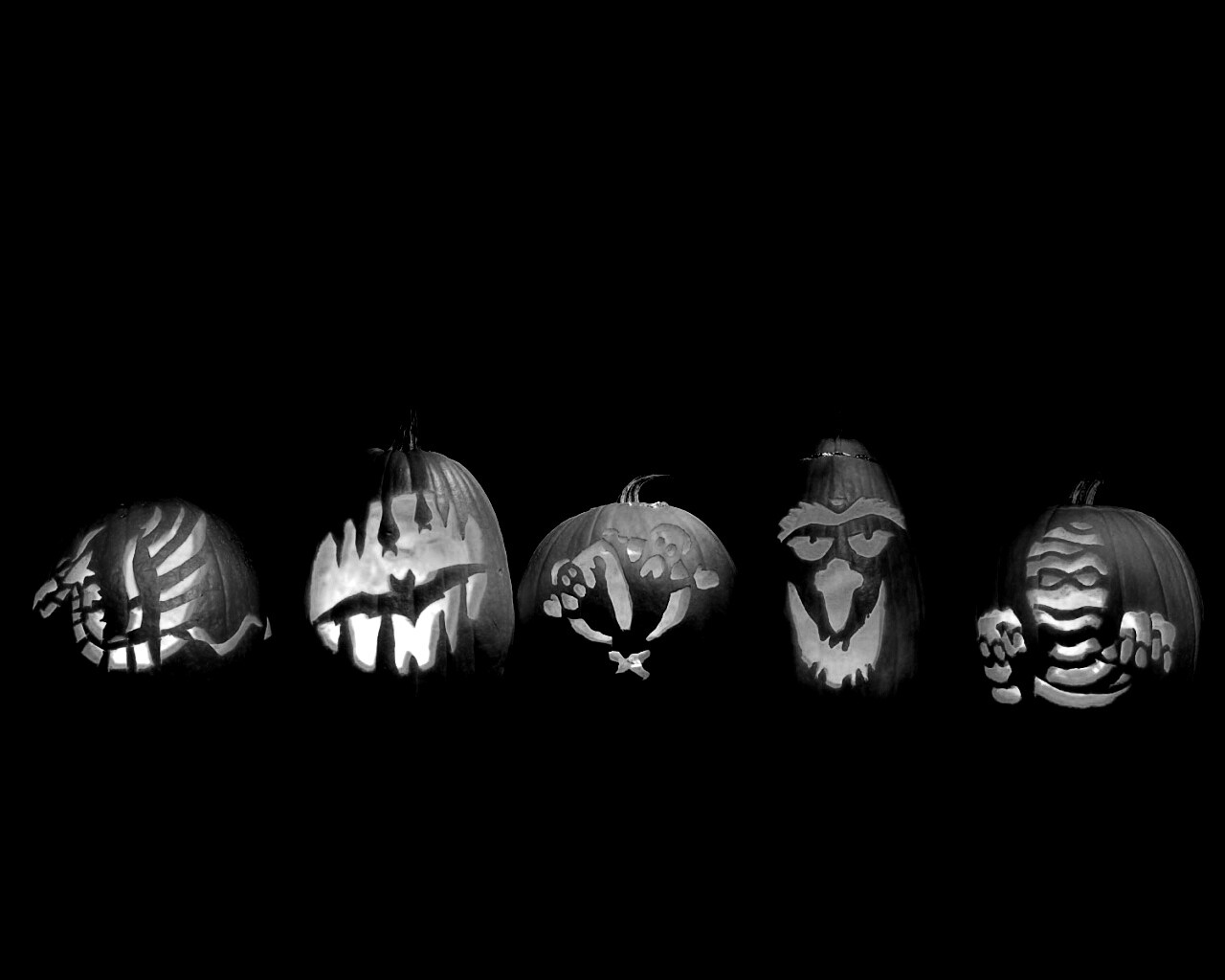 Тыквы на Хэллоуин обои