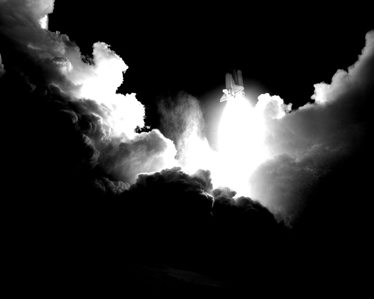 Взлет шатла обои