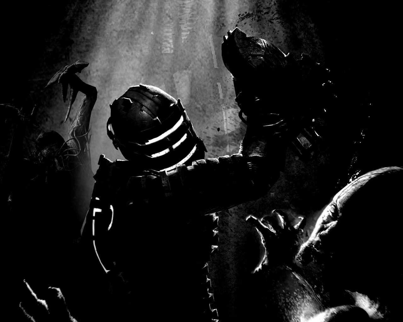 Айзек Кларк выпилил монстра обои