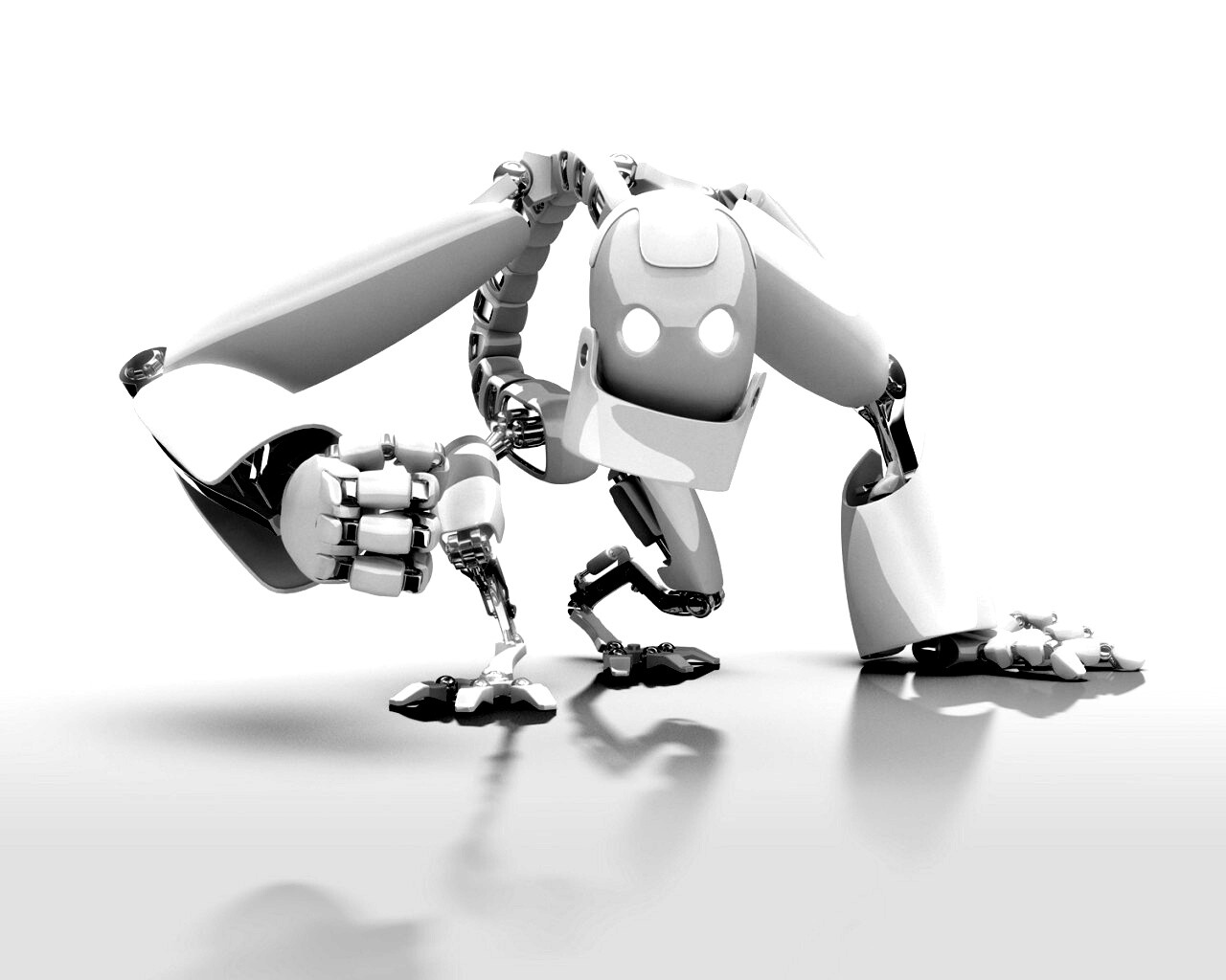 Крадущийся робот обои