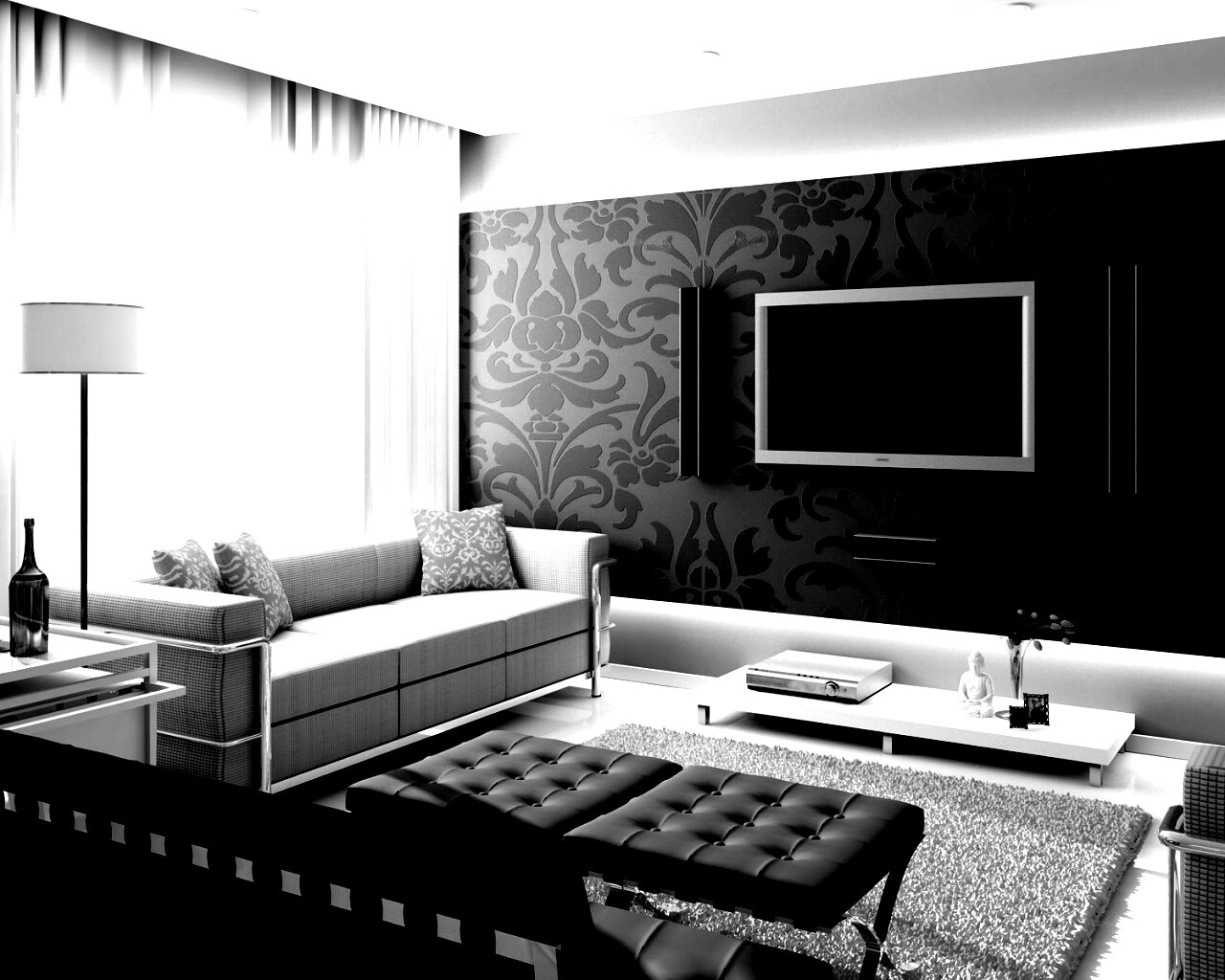 Современная комната обои