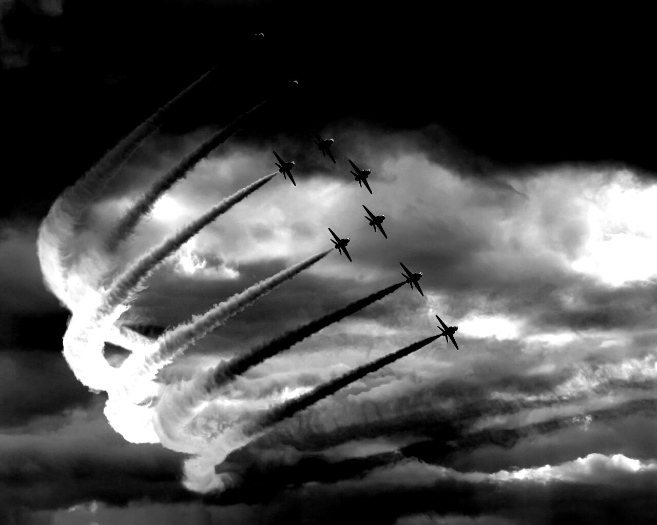 Радужная авиация обои