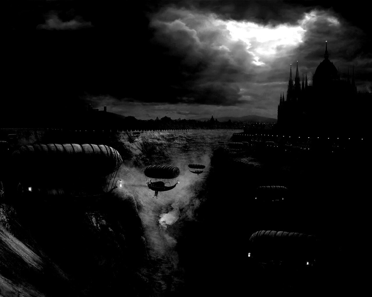 Фентезийный Будапешт обои