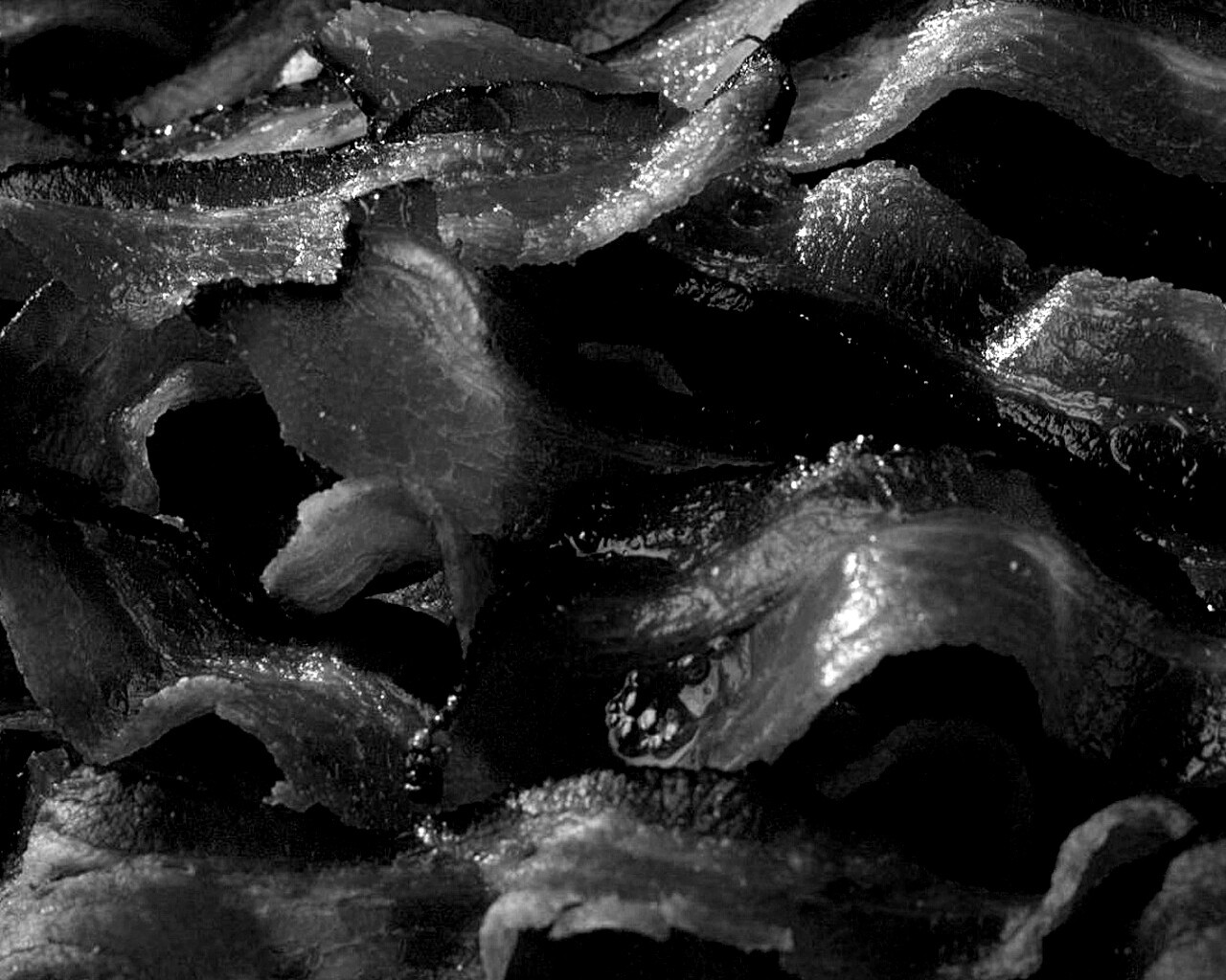 Вкусный жаренный бекончик обои