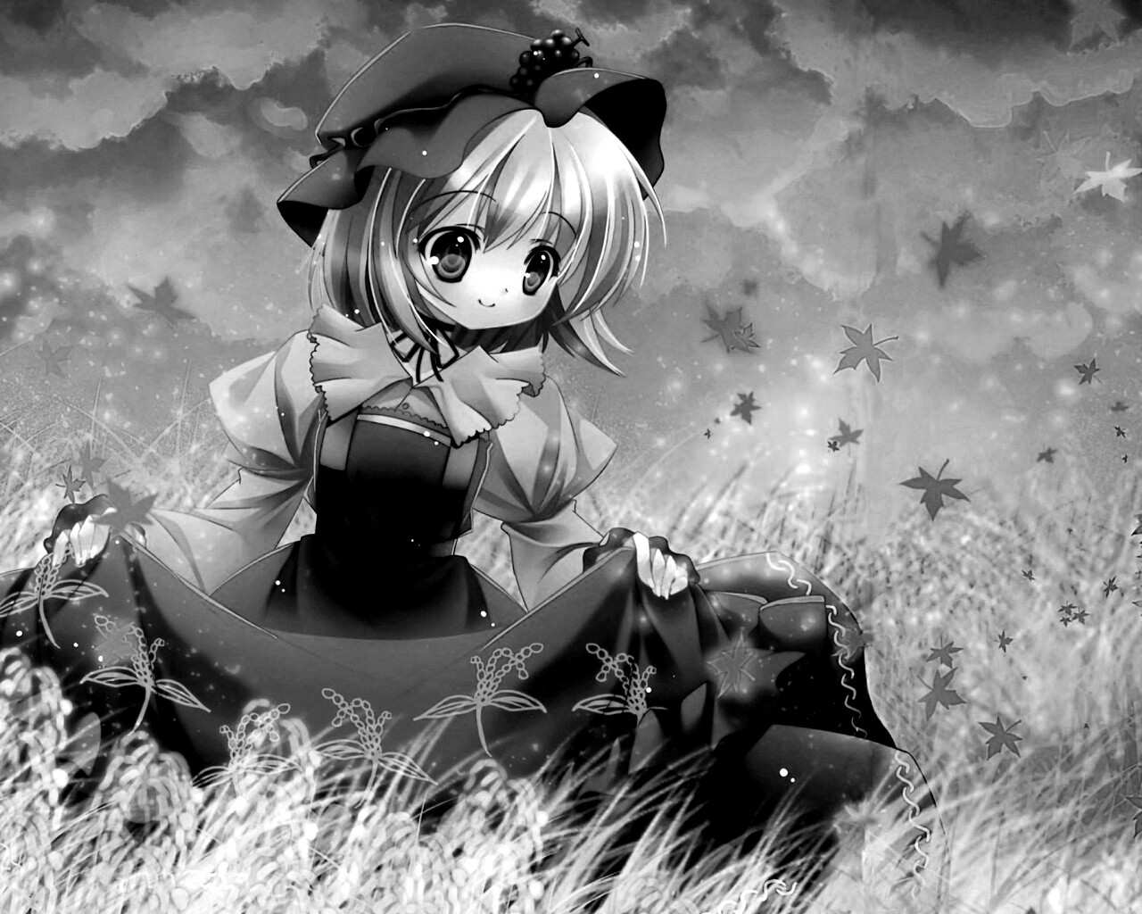 Девочка в поле обои