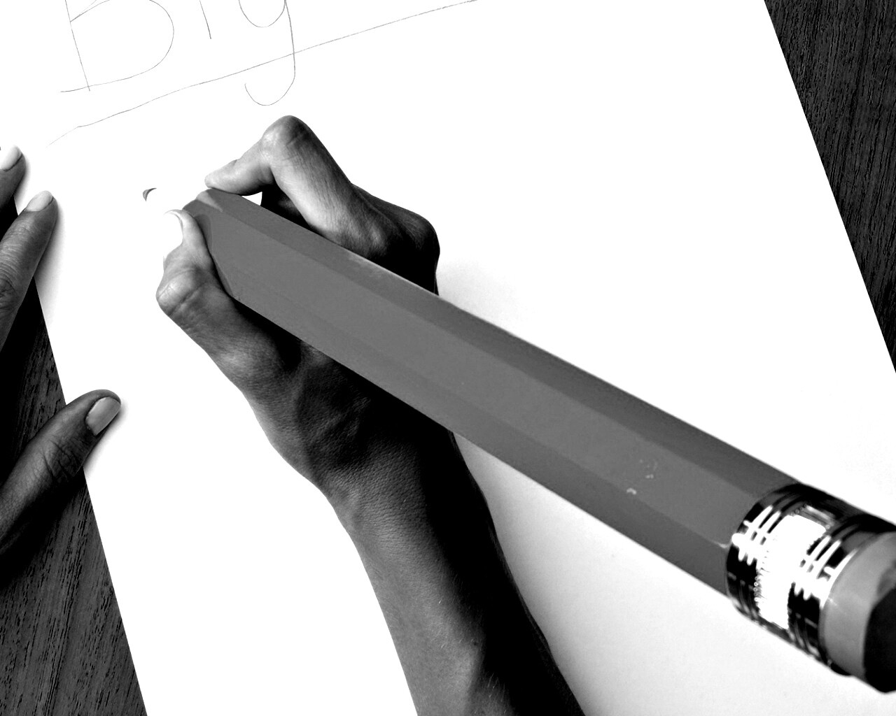 Бльшой карандаш, большие мысли обои