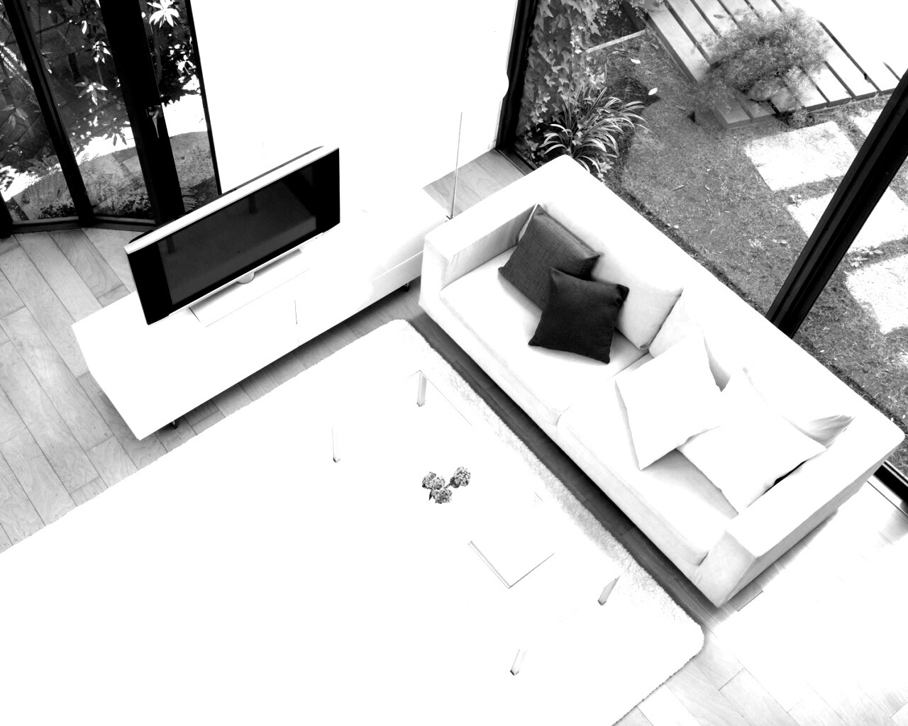 Комната сверху обои