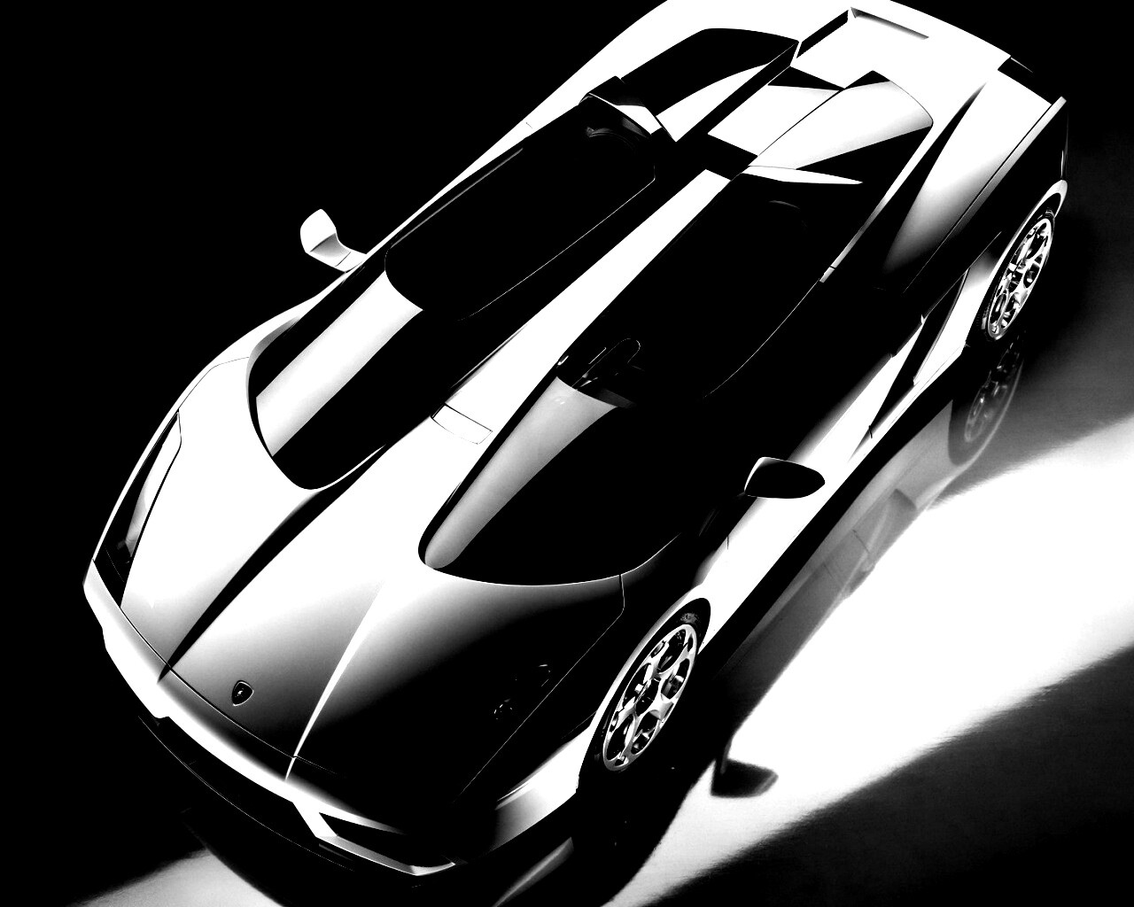 Светло-серый Lamborghini обои