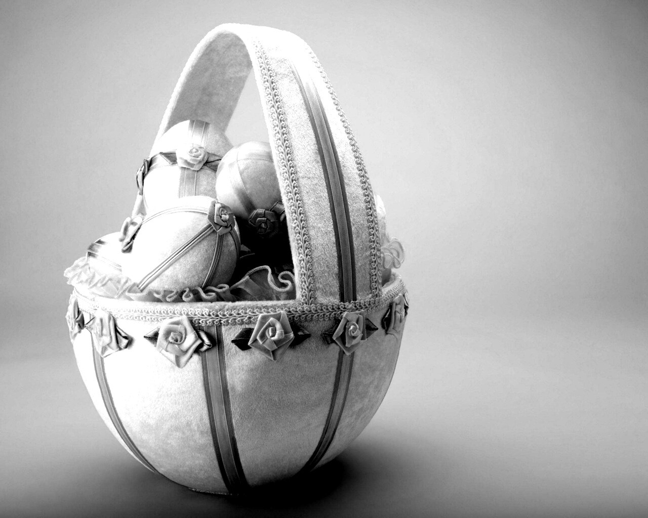 Пасхальная корзиночка обои