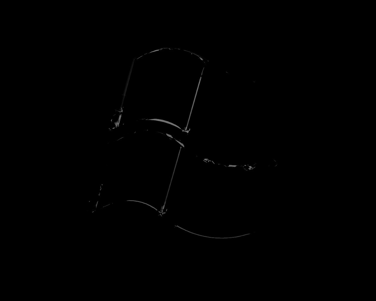 Логотип Windows из стекла обои