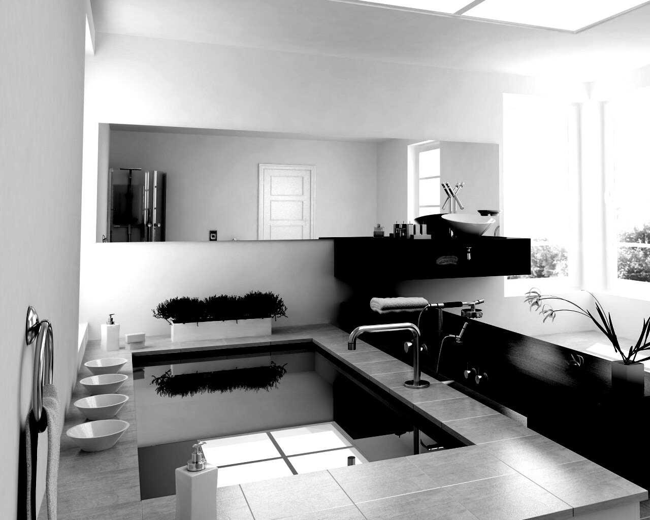 Ванная комната обои