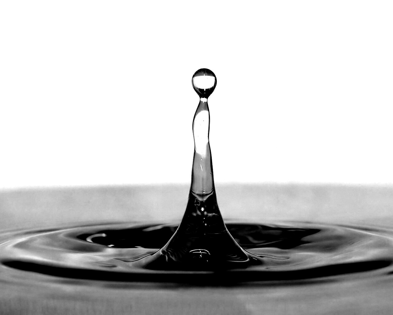 Падение капли обои