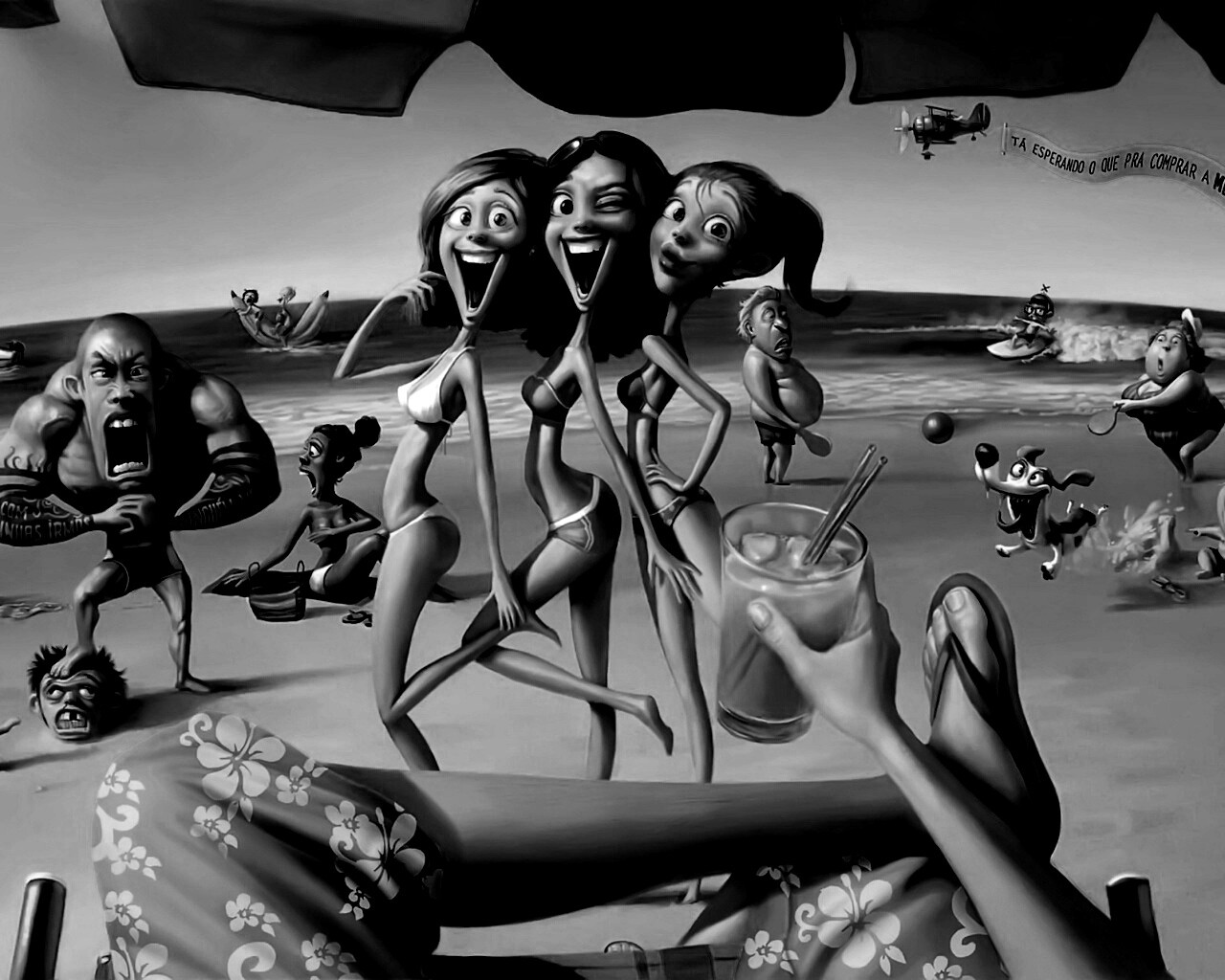 На пляжу ляжу) обои