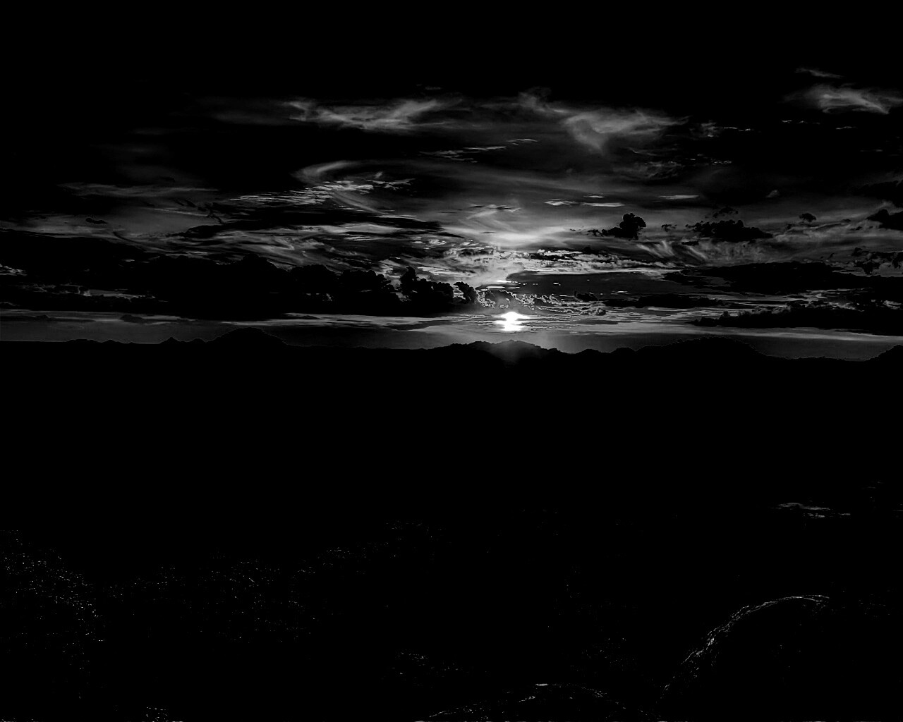 Закат в Африке обои